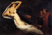 Ary Scheffer Shades of Francesca de Rimini and Paolo in the Underworld France oil painting artist